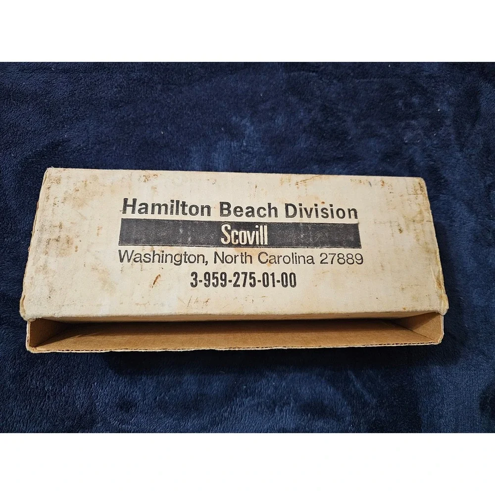 Vintage Hamilton Beach Scovill Electric Knife Model 275W  Gold 1960s / 70s